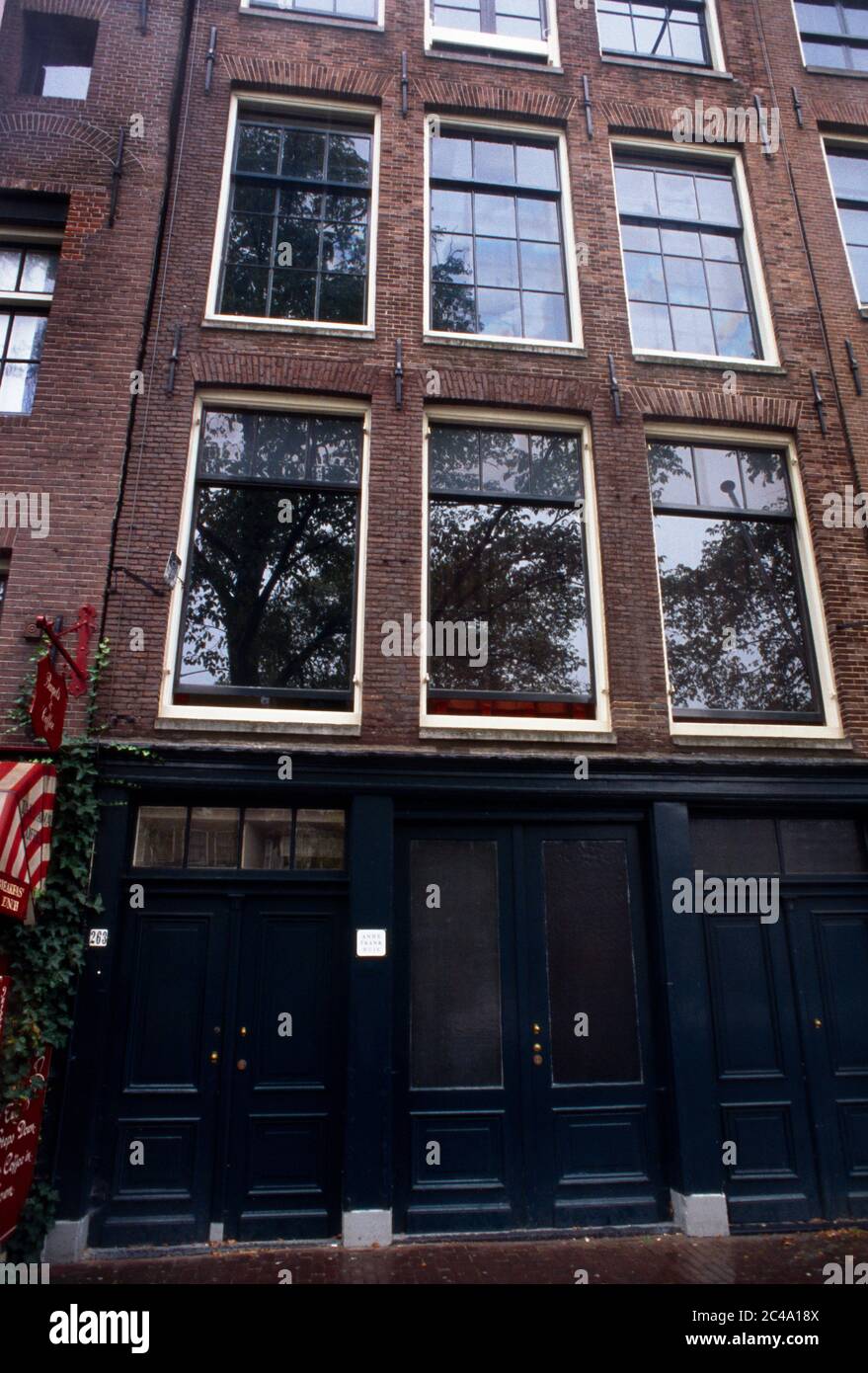 Amsterdam Holland Anne Frank House / Huis Stock Photo