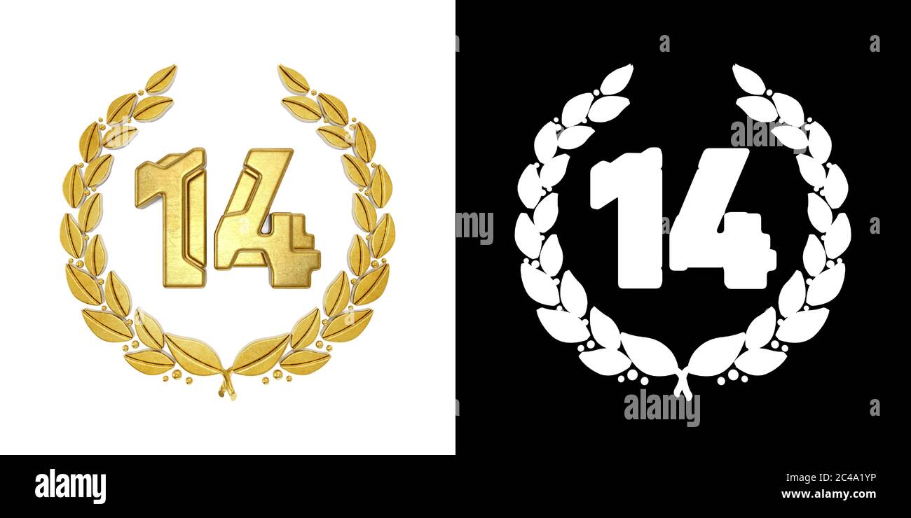 Number Icon Logo Fourteen Sign High Resolution Stock Photography And Images Alamy