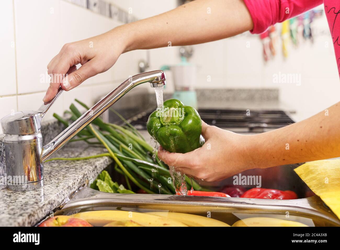 Cleaning of fruits and vegetables by coronavirus Stock Photo Alamy