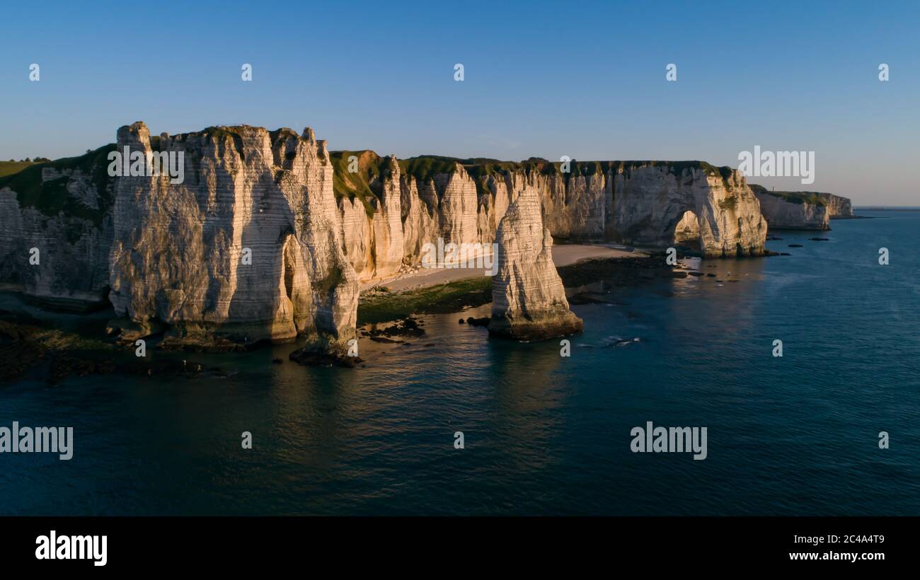 The cliffs of Etretat, Normandy, France Stock Photo - Alamy