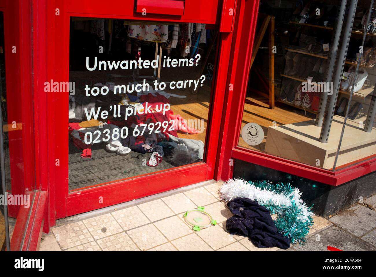 British heart foundation charity shop closed during lockdown because of