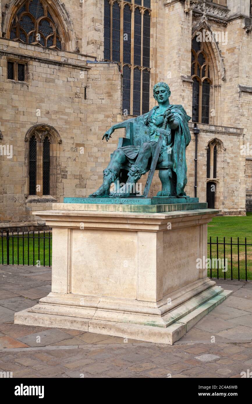 A statue of the Roman Emperor "Constantine the Great" outside York