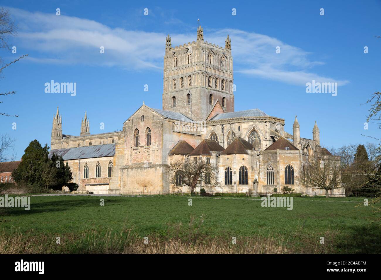 Abbey Church of St Mary the Virgin (Tewkesbury Abbey) Stock Photo