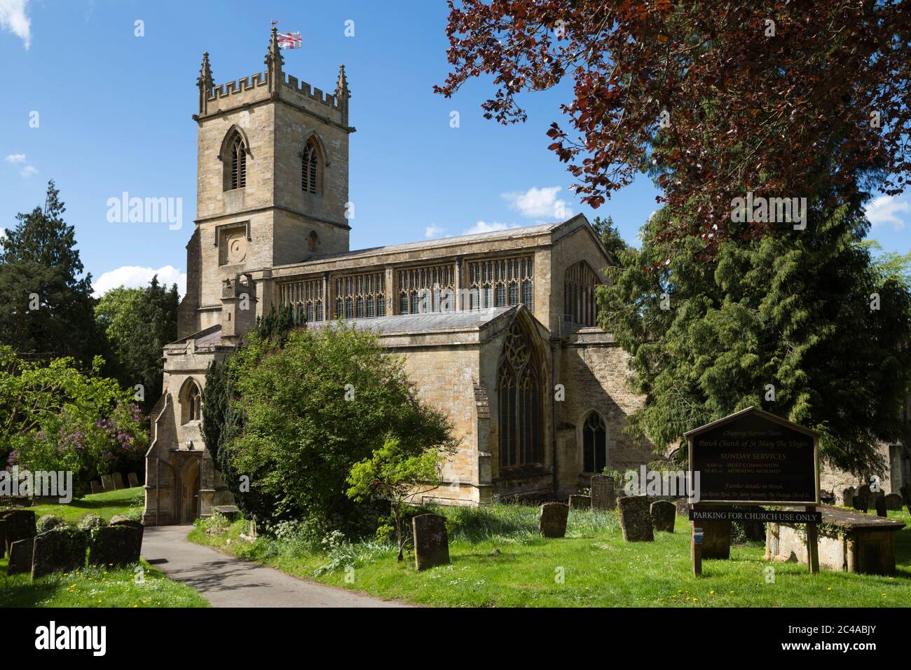 Parish church of St Mary The Virgin, Chipping Norton, Cotswolds, Oxfordshire, England, United Kingdom, Europe Stock Photo