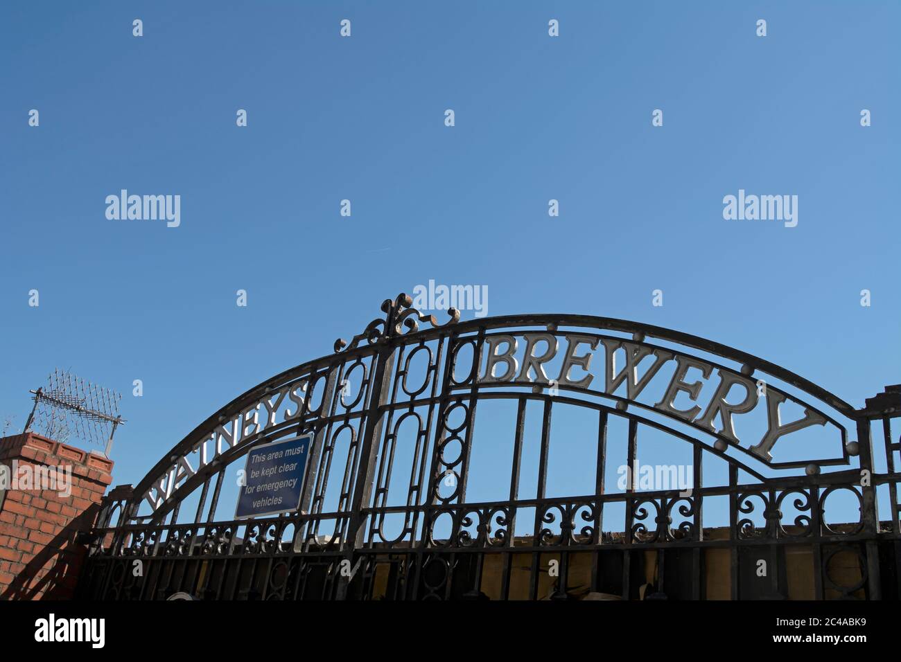 the cast iron gates of the former watneys brewery, also known as stag