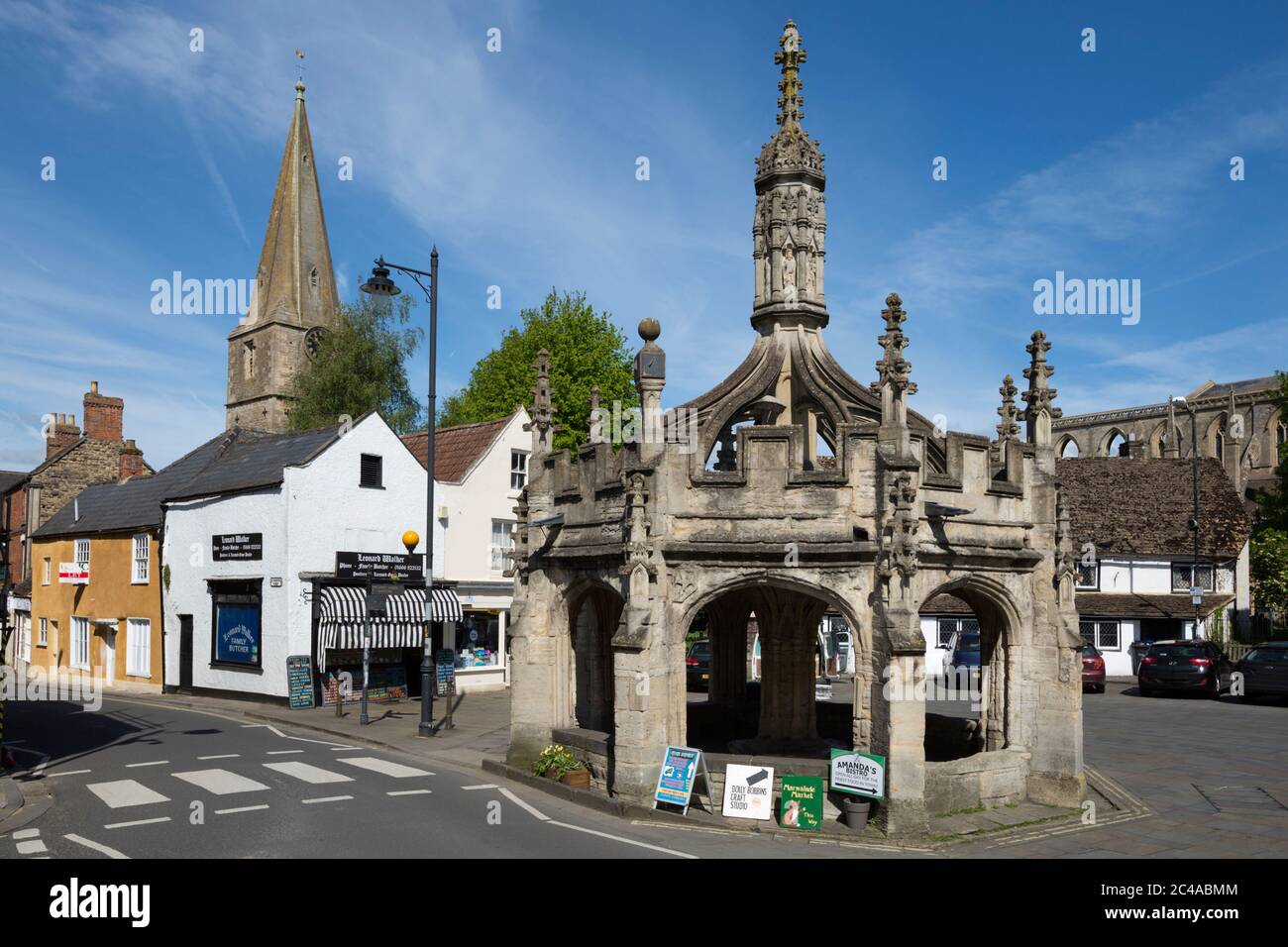 Market Cross, Gloucester Street, Malmesbury, Wiltshire, United Kingdom Stock Photo