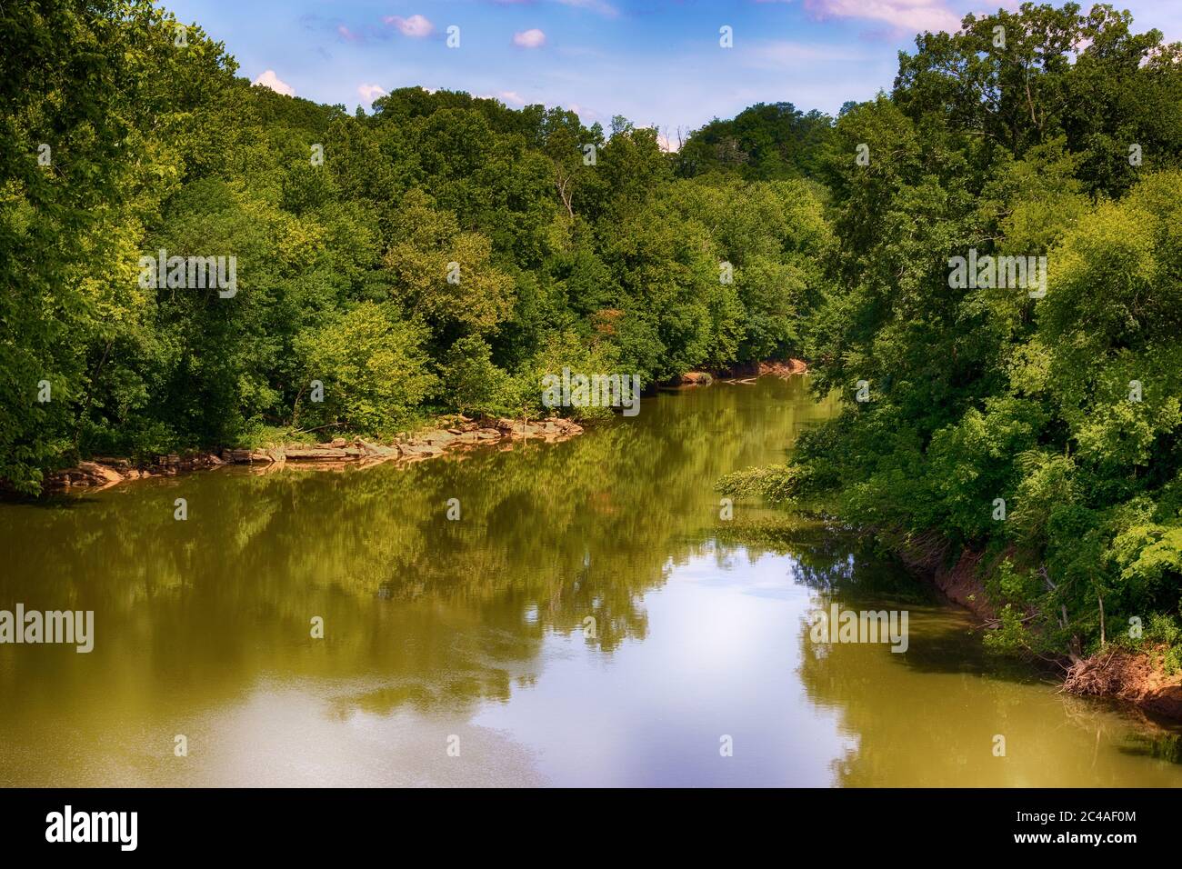 The Duck River along the northern end of the Natchez Trace Parkway in  Tennessee Stock Photo - Alamy