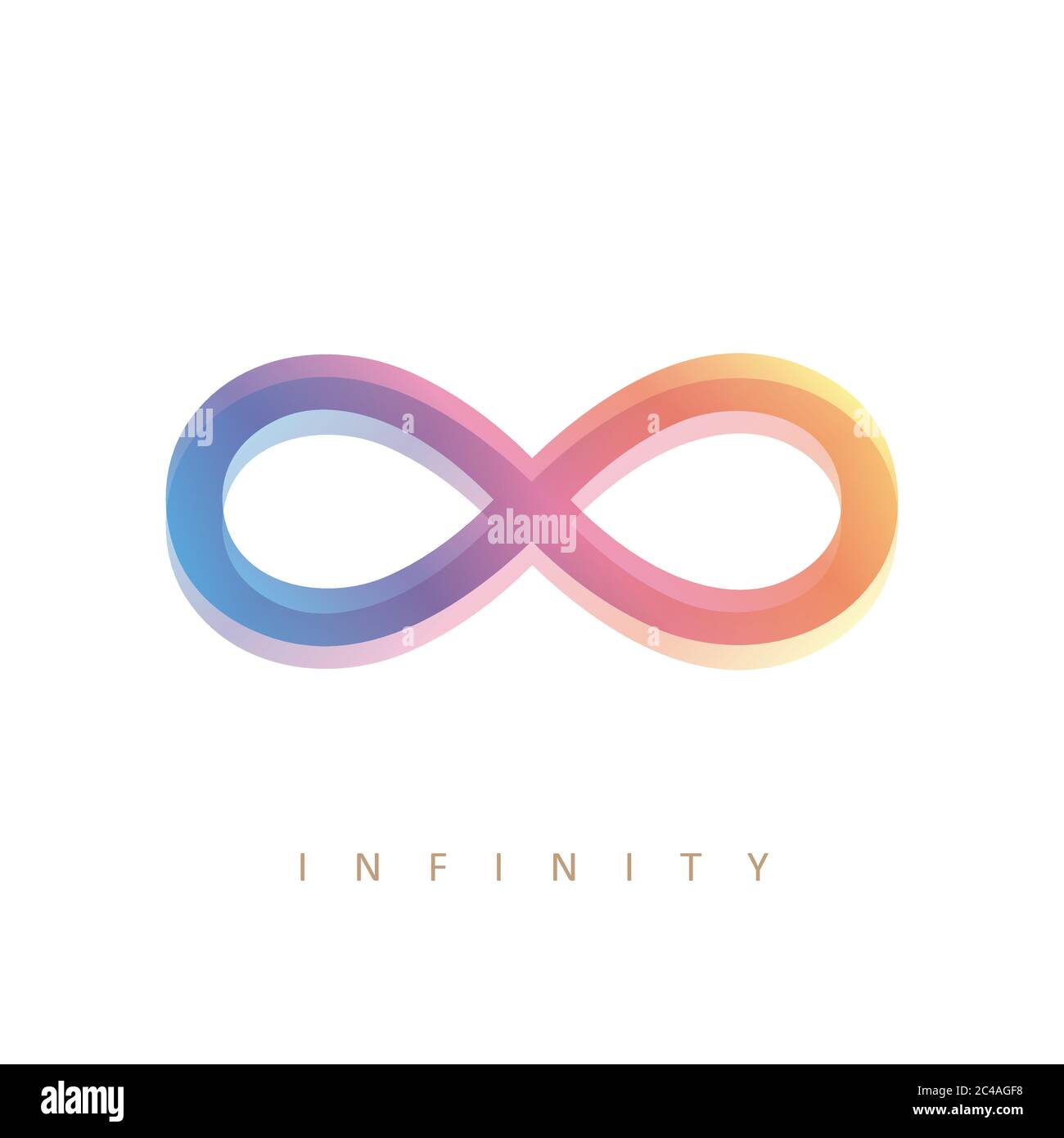 colorful infinity symbol on white background vector illustration EPS10 Stock Vector