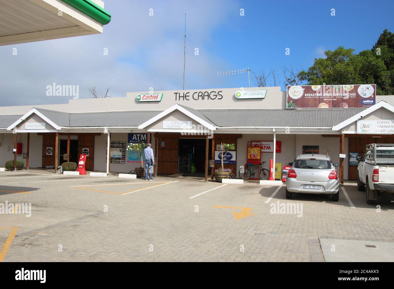 The Crags, South Africa March 2, 2020 Supermarket and petrol station