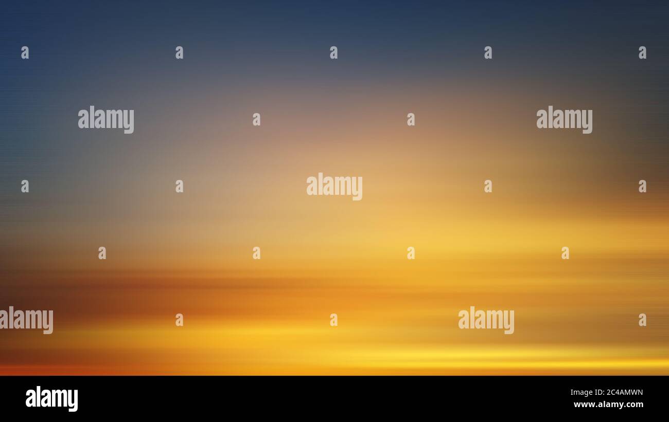 Sunset Background with Blurry Motions Stock Photo