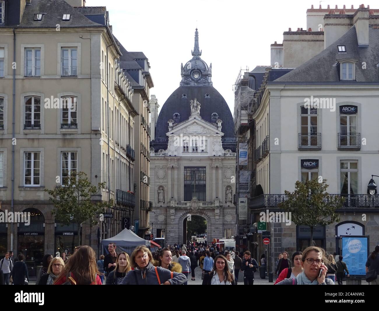 Rennes is a very beautiful and liveable city. Center architecture and ...