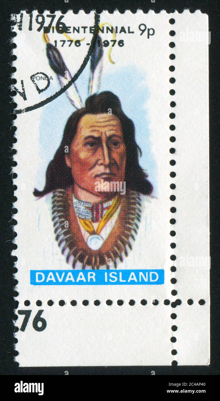 DAVAAR ISLAND - CIRCA 1976: stamp printed by Davaar Island, shows ...