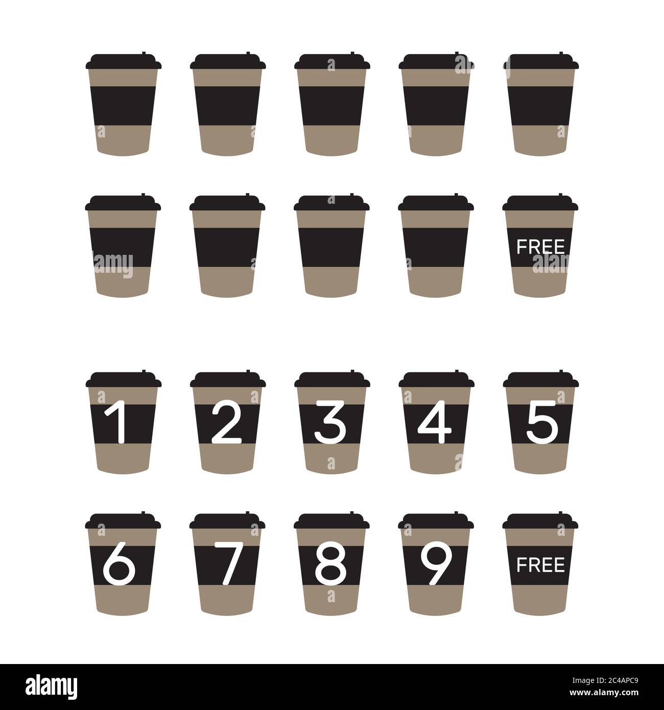 Coffee loyalty card hi-res stock photography and images - Alamy