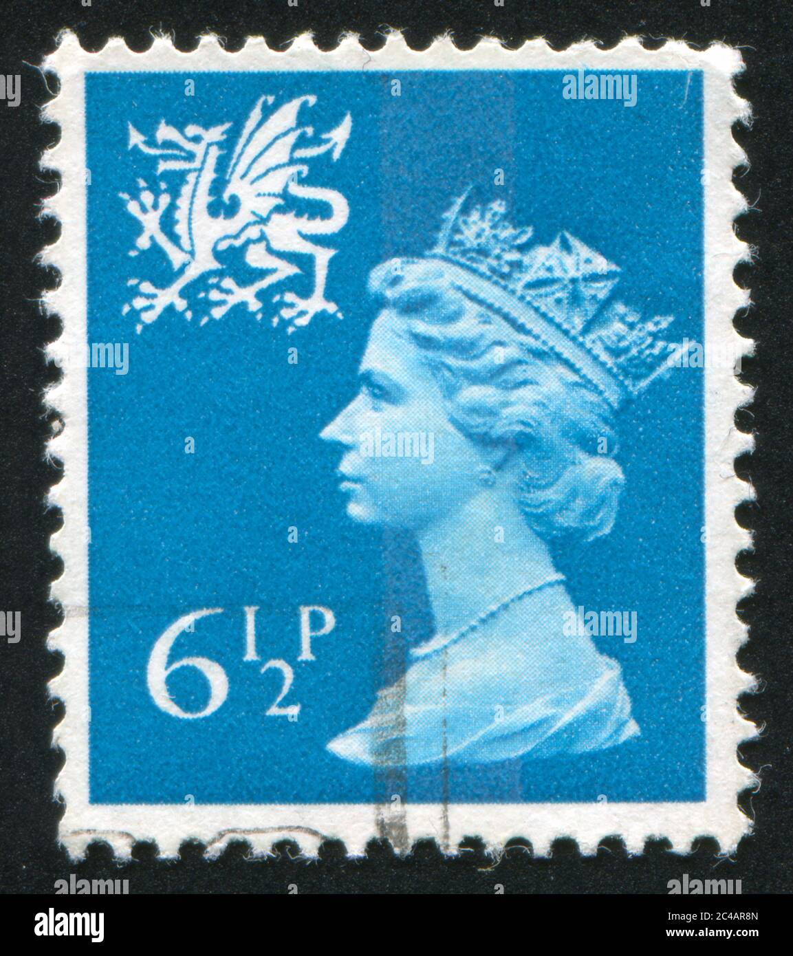 GREAT BRITAIN - CIRCA 1971: stamp printed by Great Britain, shows queen ...