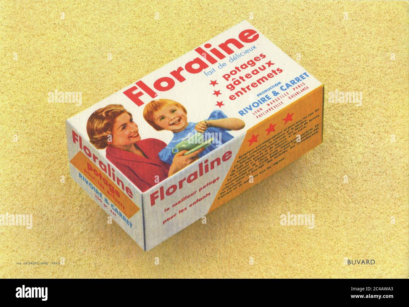 Buvard Floraline Rivoire Et Carret Vers 1955 Floraline Rivoire And Carret Blotter Circa 1955 Stock Photo Alamy