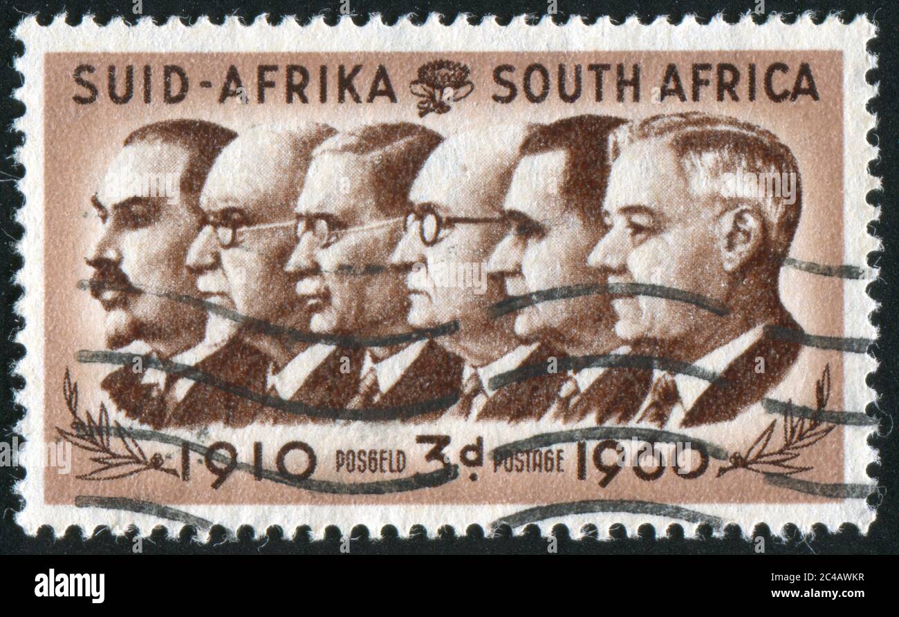 SOUTH AFRICA - CIRCA 1960: stamp printed by South Africa, shows Prime ...