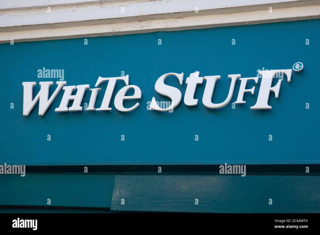 The White Stuff logo on a UK High Street Stock Photo