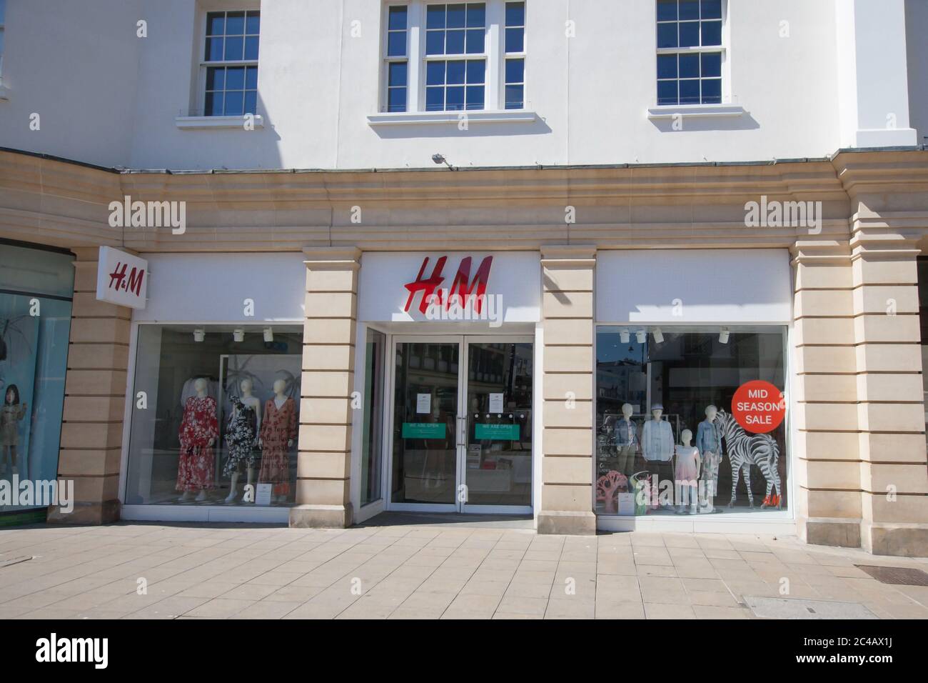 The H & M shop in Cheltenham, Gloucestershire in the UK Stock Photo - Alamy