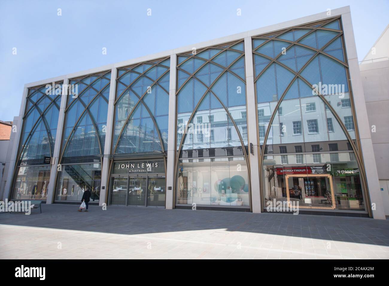 John lewis department store entrance hires stock photography and