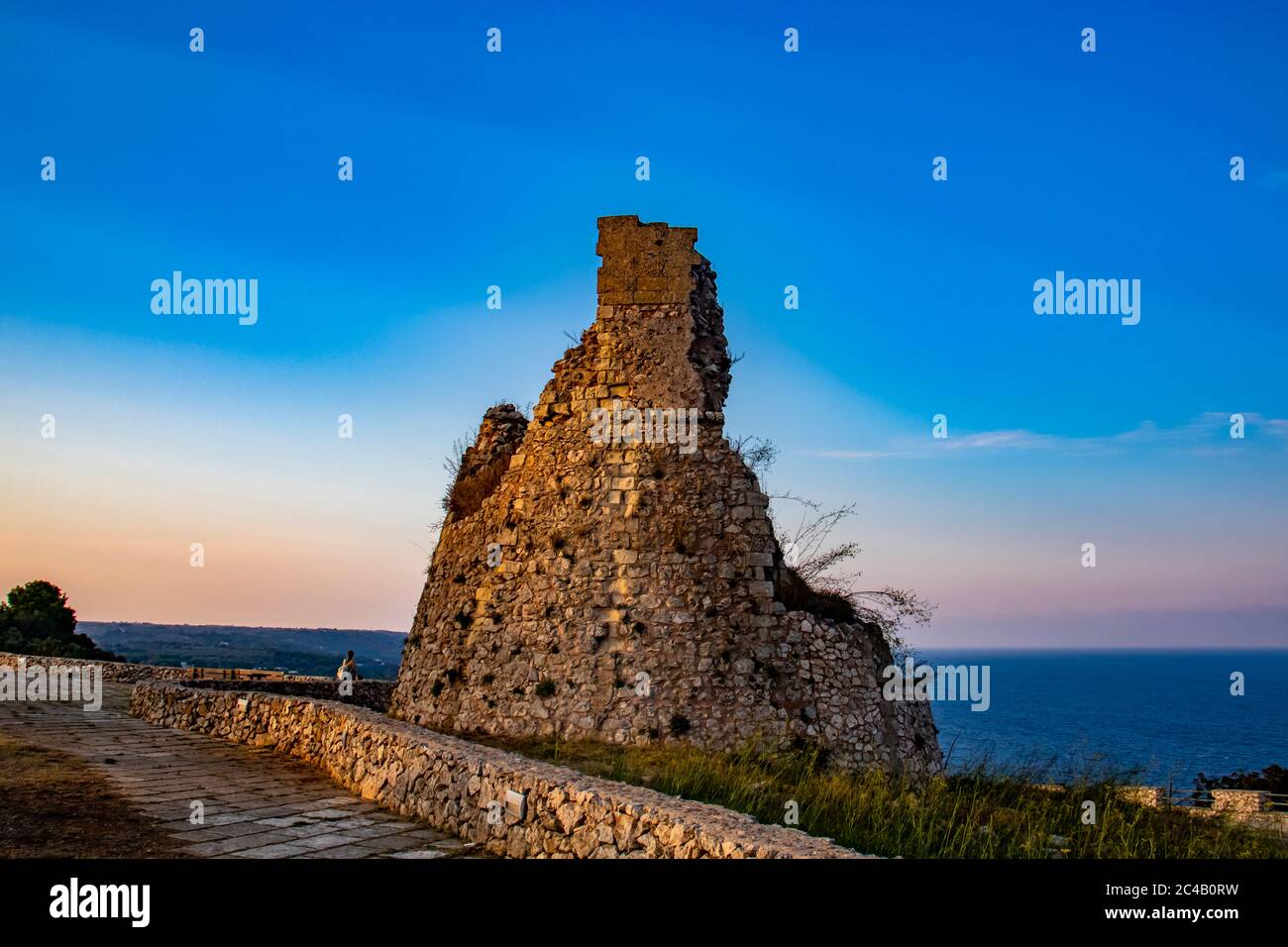 Ruin of an ancient watchtower Stock Photo - Alamy