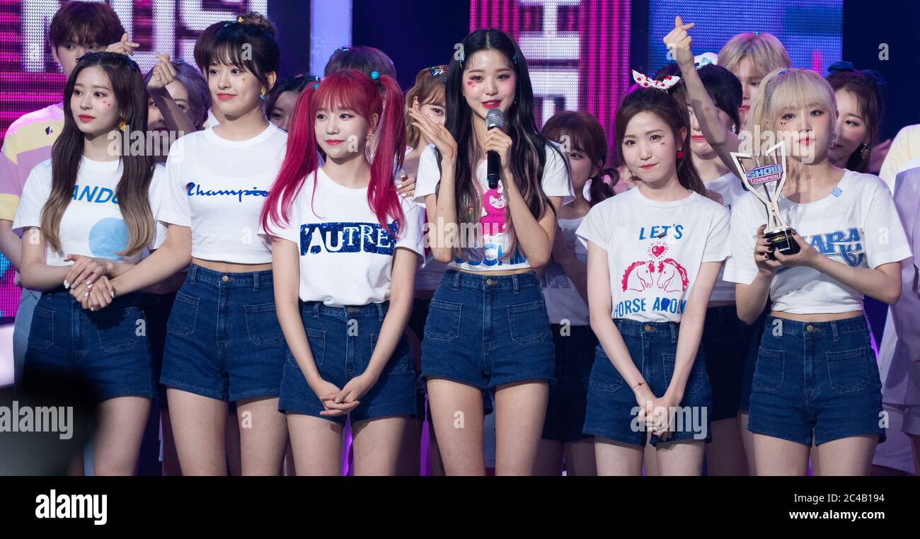 Goyang, South Korea. 24th June, 2020. South Korean-Japanese project K-Pop  girl group IZ*