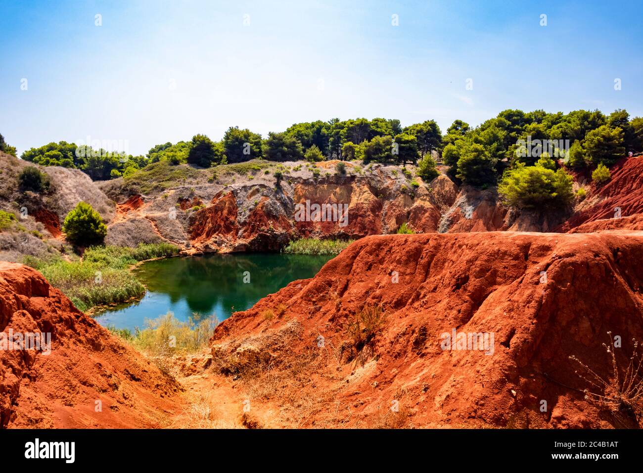 Quarry of bauxite in Otranto Stock Photo Alamy