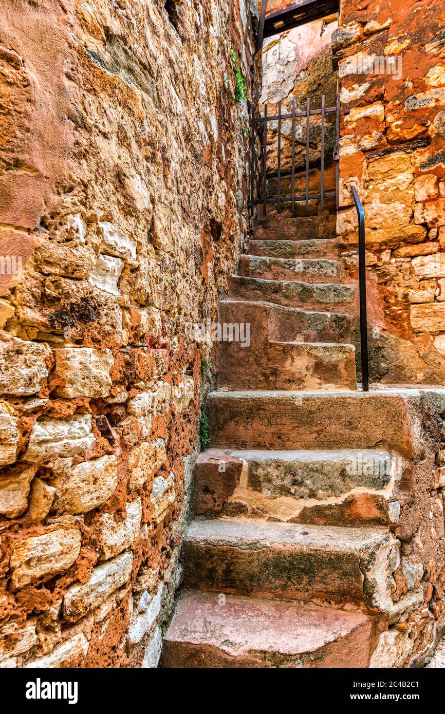 France Provence Roussillon - Detail of the village Stock Photo