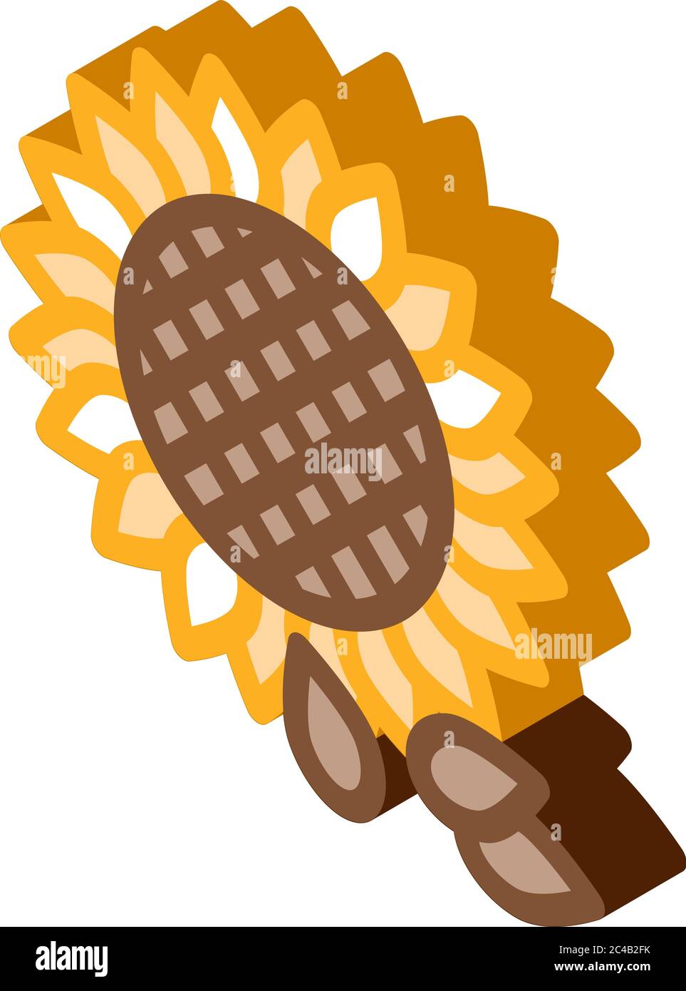 sunflower seeds icon vector outline illustration Stock Vector Image ...