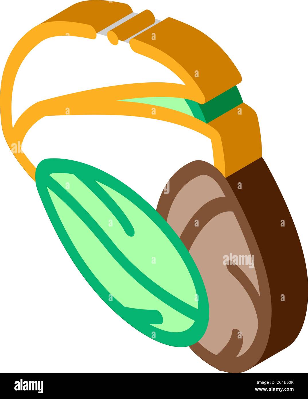 pistachio nut icon vector outline illustration Stock Vector