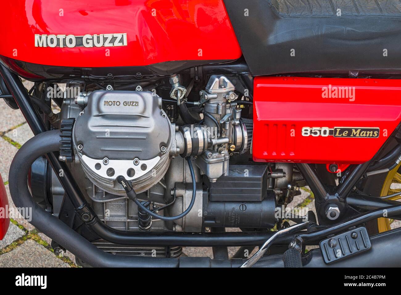 Engine of the Moto Guzzi 850 Le Mans. Munich, Upper Bavaria, Bavaria,  Germany Stock Photo - Alamy