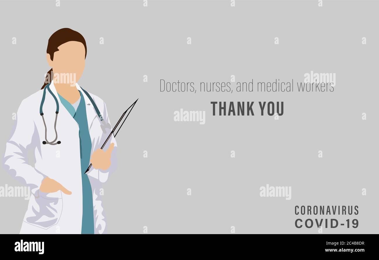 National Doctors Day. A syringe and heartbeat graph for a doctors day vector illustration. Doctor nurse holding a report an ideal abstract for events Stock Vector