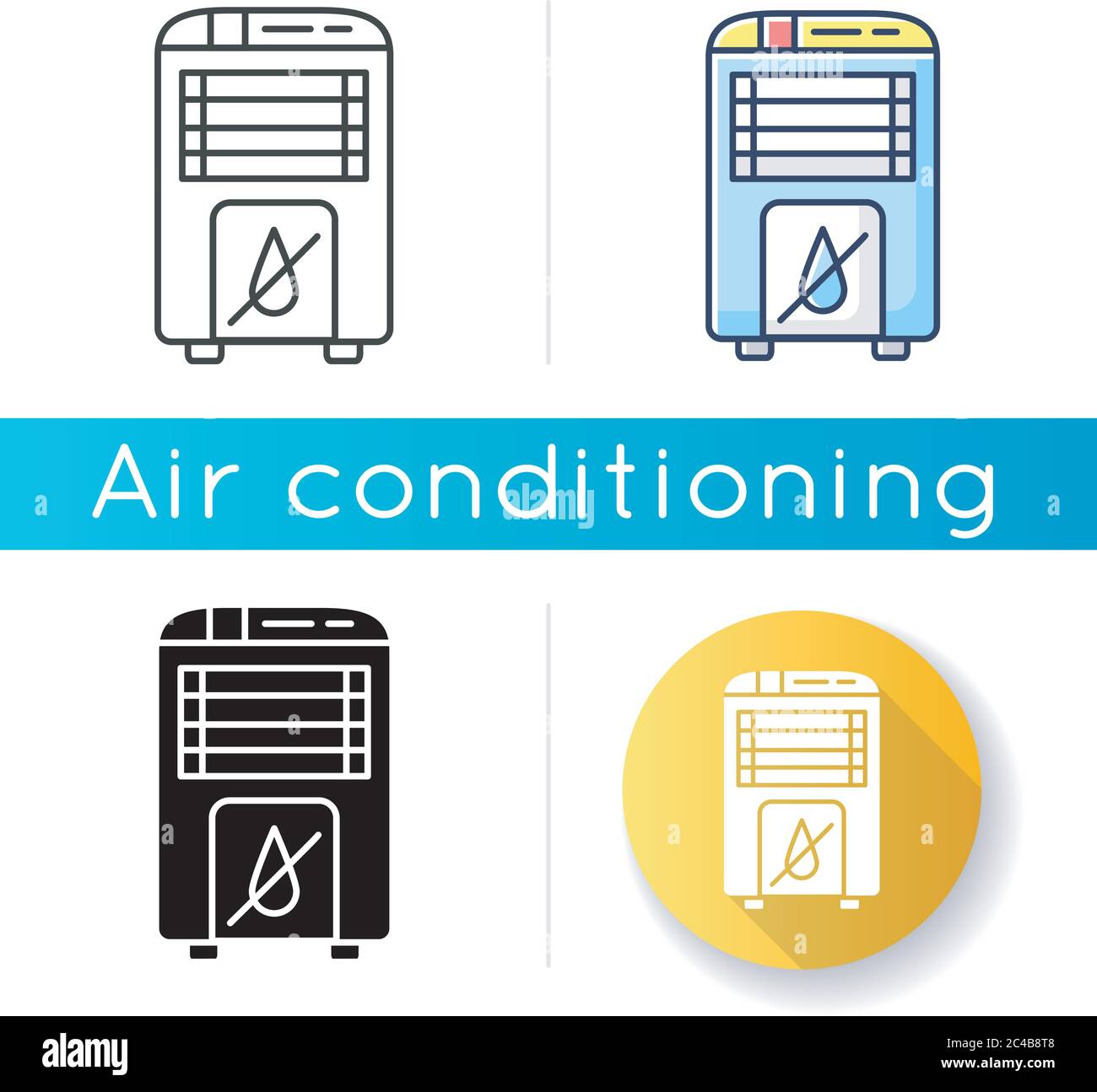 Dehumidifier icon Stock Vector