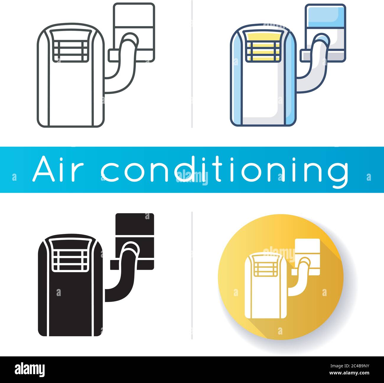 Portable air conditioner icon Stock Vector Image & Art - Alamy