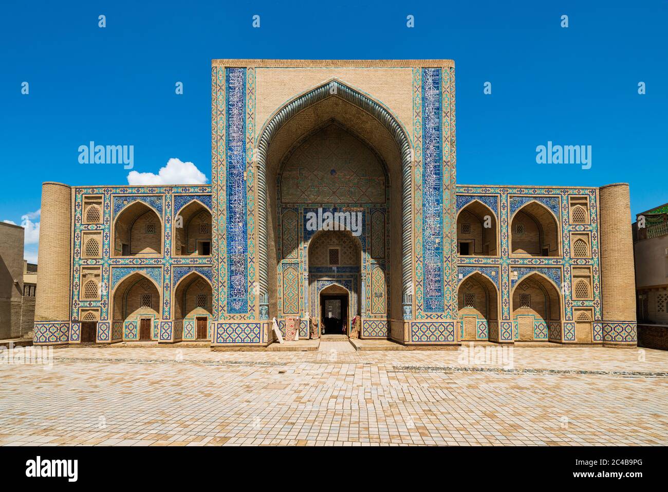 Bukhara Uzbekistan Ancient Monuments Of Bukhara Of Architectural Pearl On The Silk Route Po I Kalan Or Poi Kalan Stock Photo Alamy