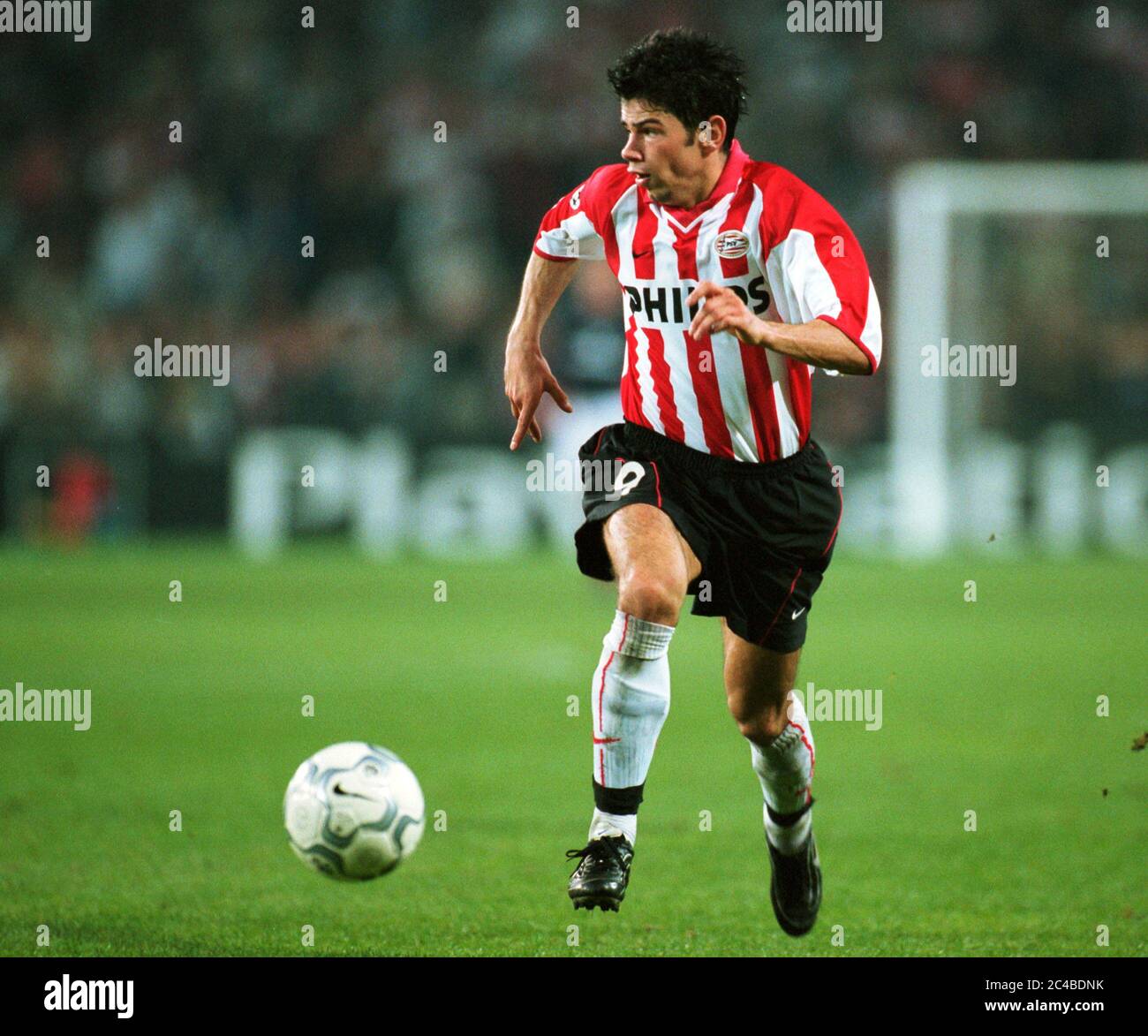 Philips Stadion Eindhoven Netherlands 26.9.2000, Football: Champions-League Season 2000/01,  PSV Eindhoven (PSV, red) vs Manchester United (MANU, blue) 3:1 — Mateja KEZMAN (PSV) Stock Photo