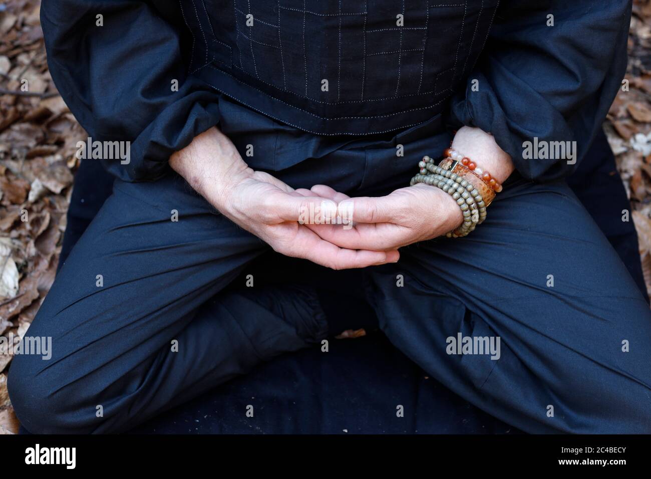 Zen sesshin (retreat) in tamie, france Stock Photo