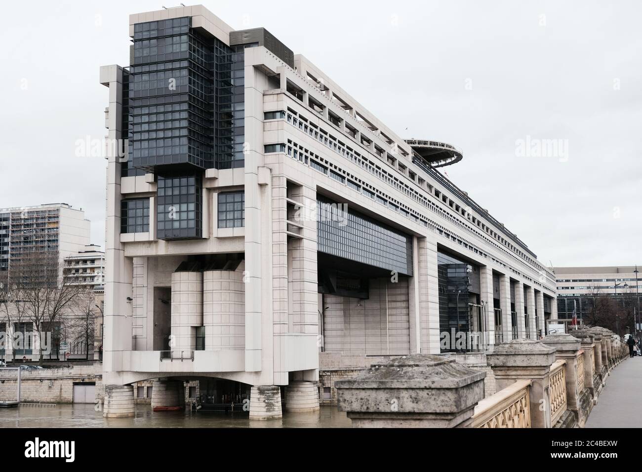 Ministry of Finance. Quai de Bercy in Paris. Stock Photo