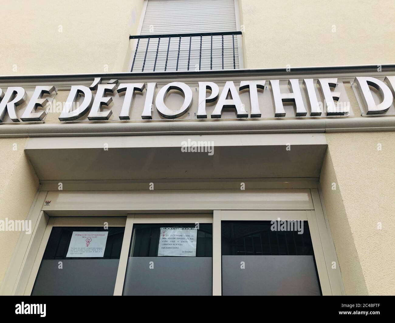 School of etiopathy, soft medicine close to osteopathy and chiropractic. Stock Photo