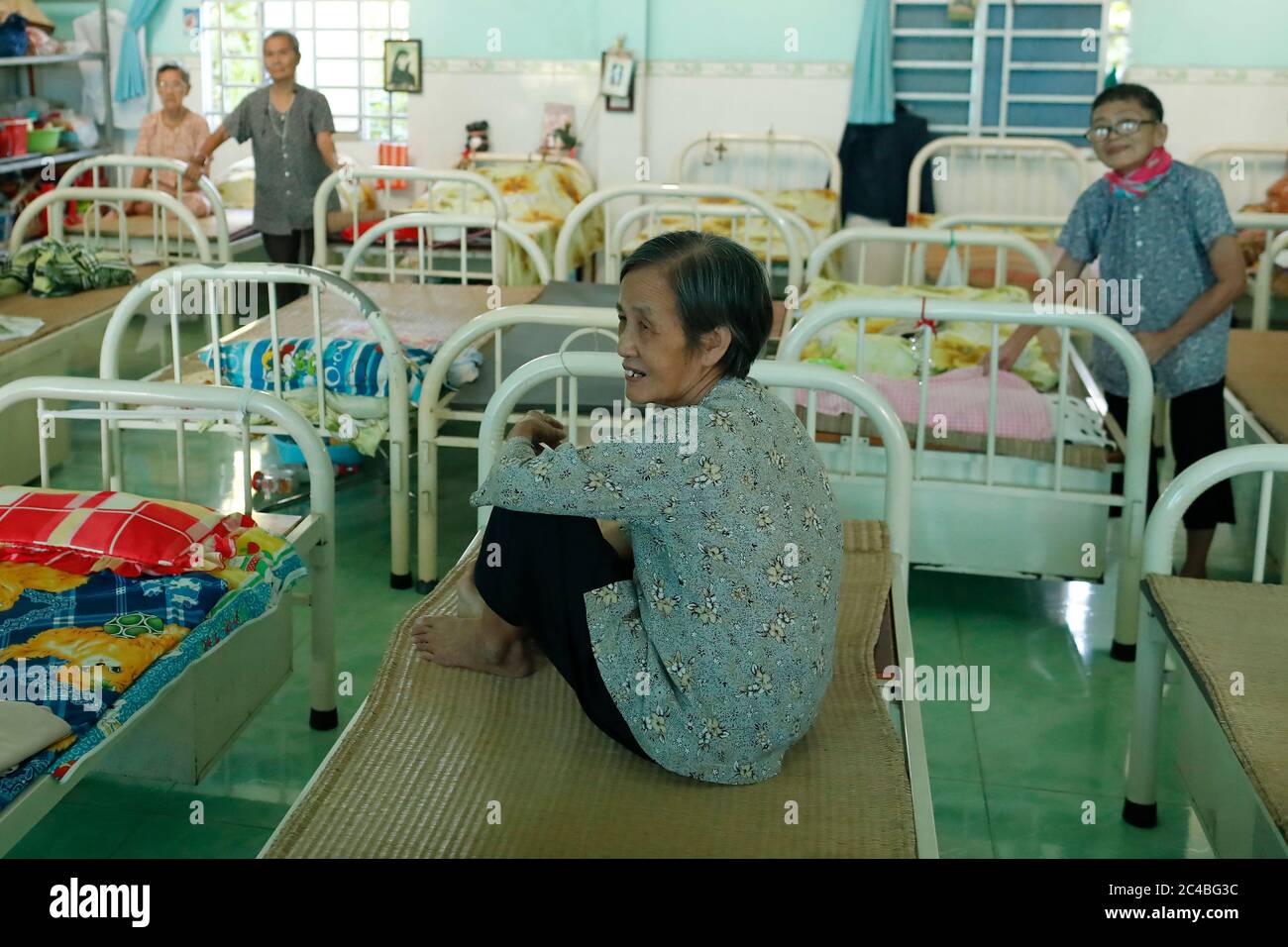 Retirement home for poor women run by dominican sisters Stock Photo