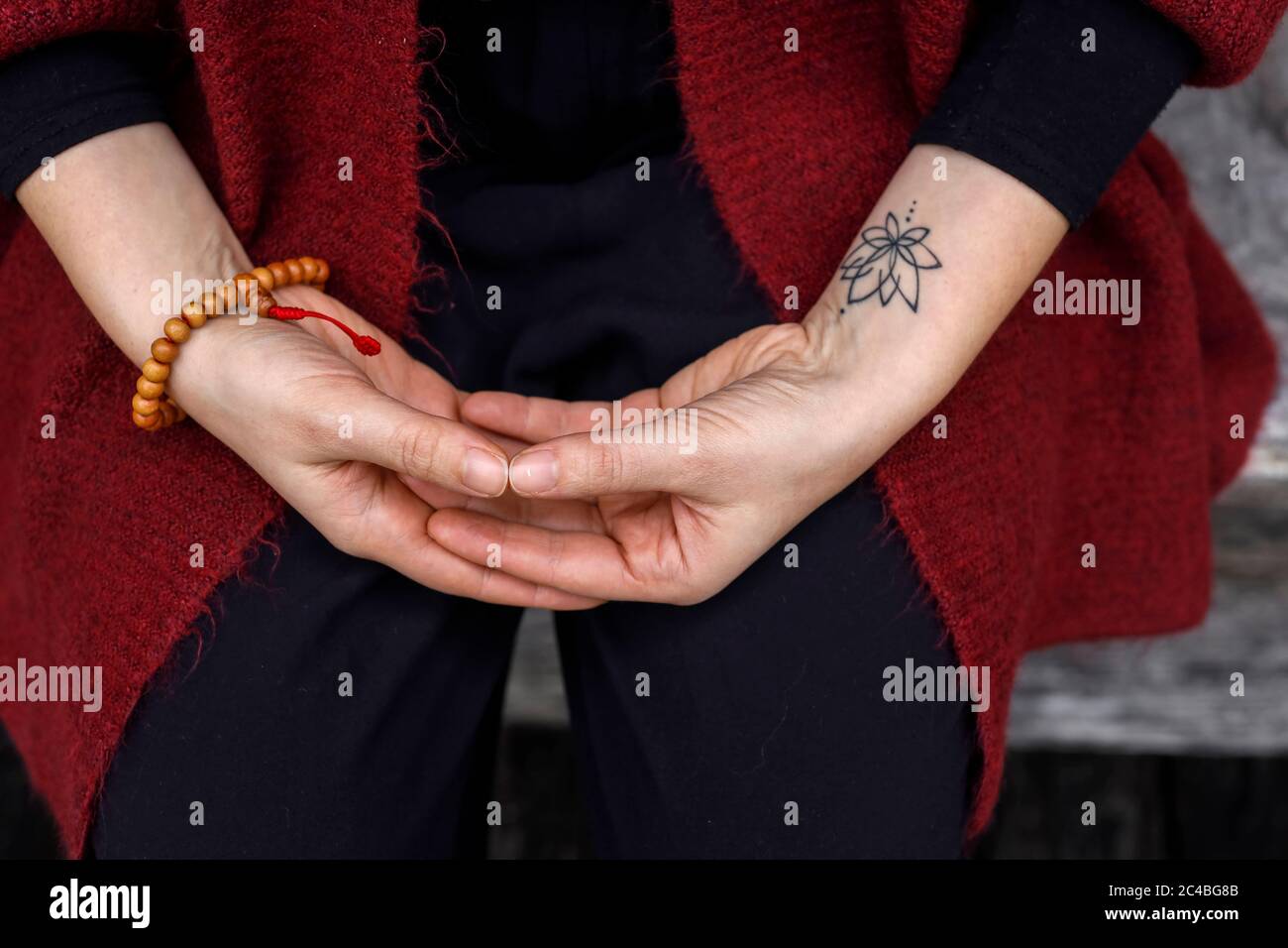Mature woman tattoo hi-res stock photography and images - Alamy