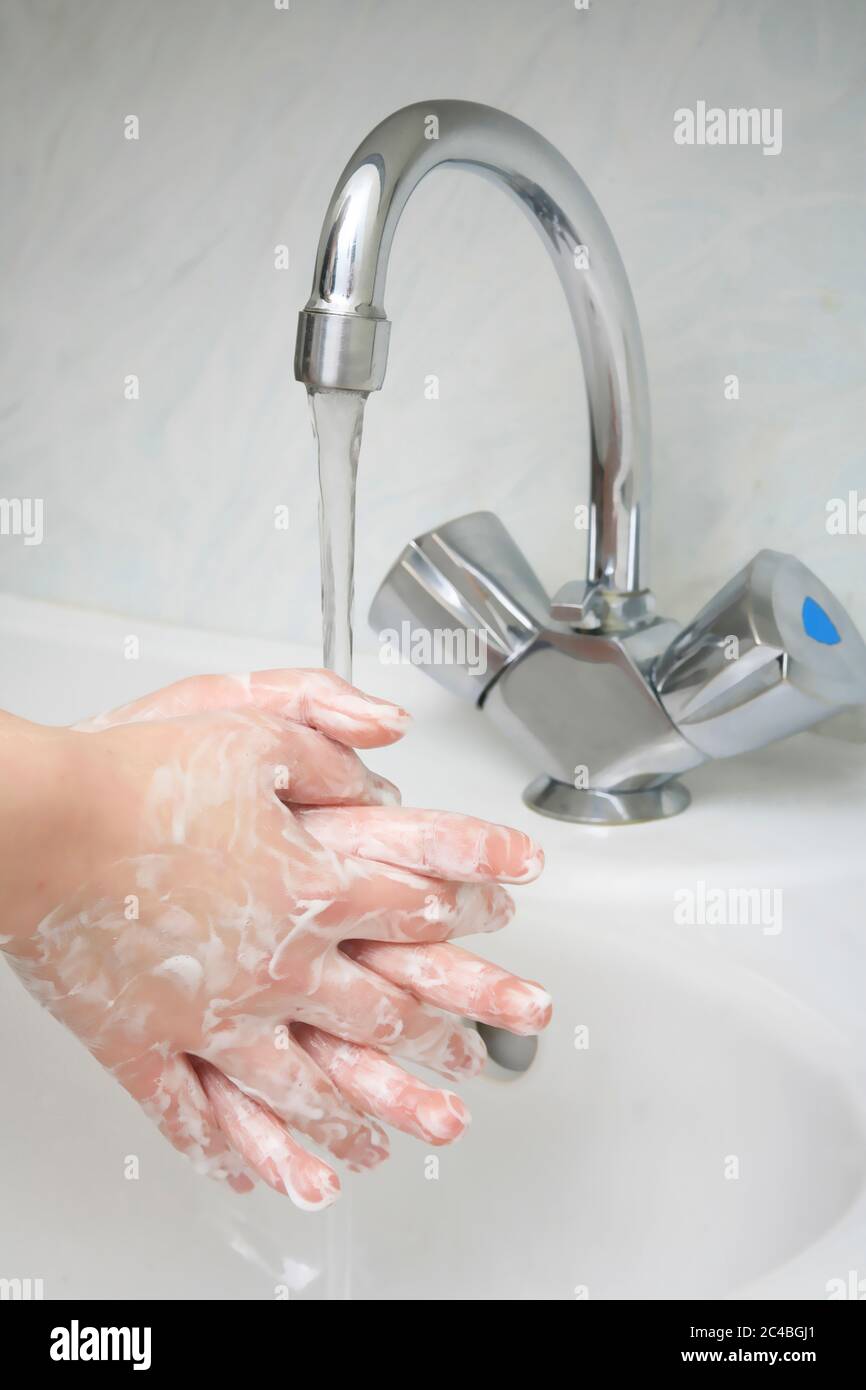 Washing, hand cleaning Stock Photo Alamy