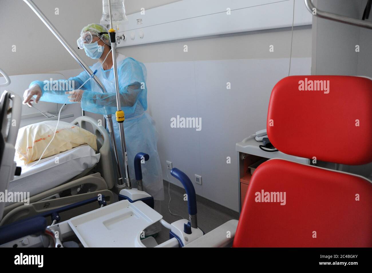 Emergency department - samu 80 - smur d'abbeville department of the somme (80) Stock Photo