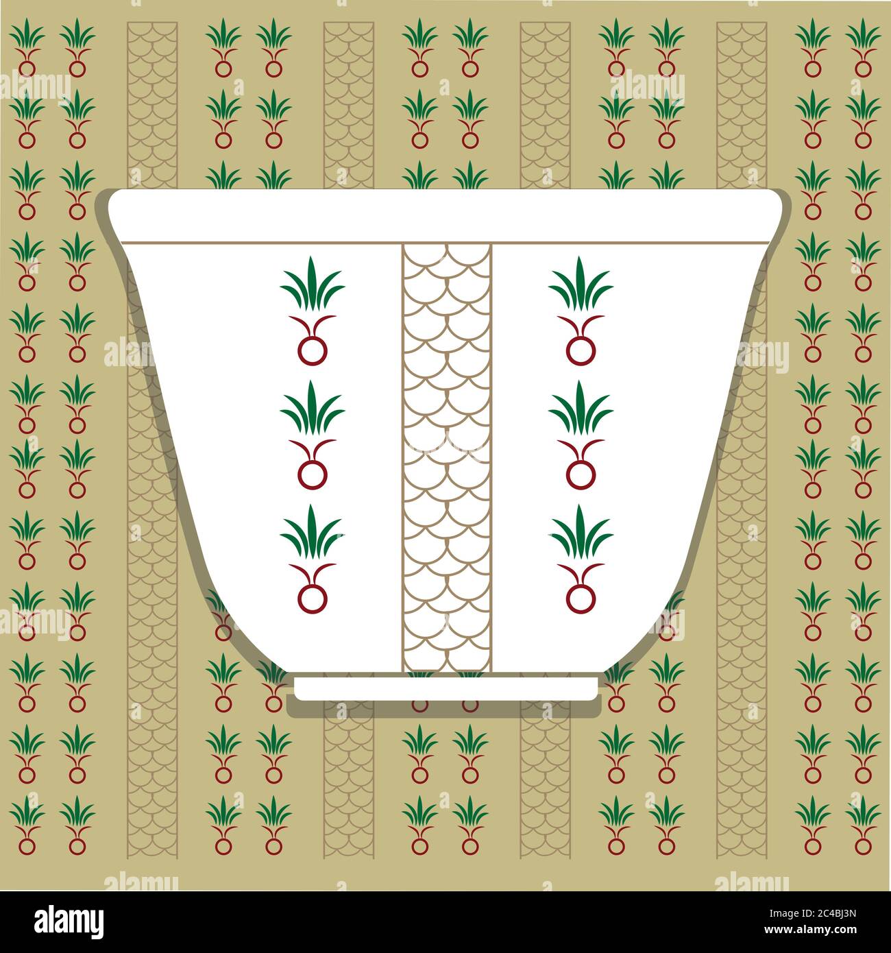 Arabic Coffee Cup cultural design Stock Vector Image & Art - Alamy