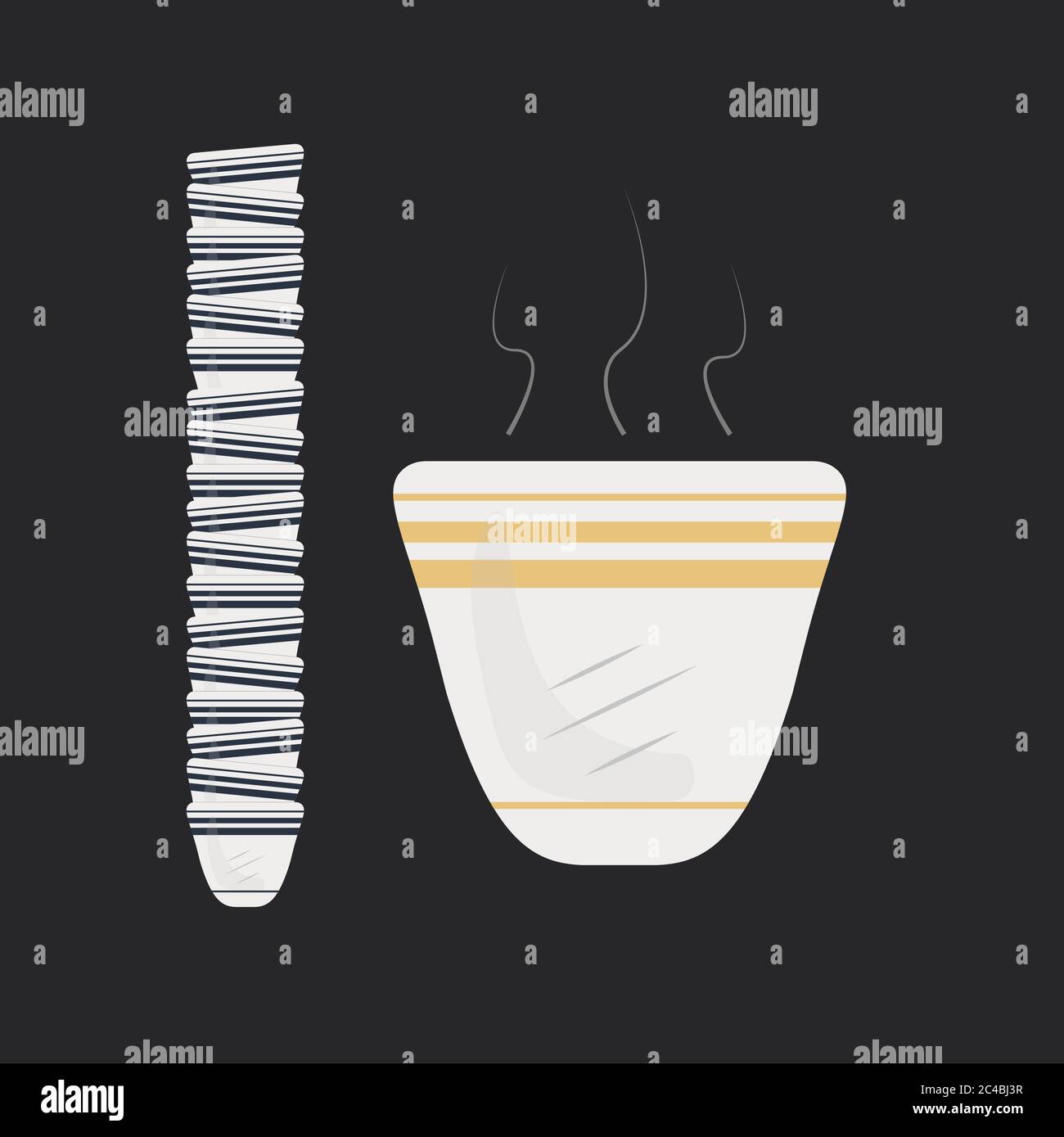 Qatar coffee cups Stock Vector Images Alamy