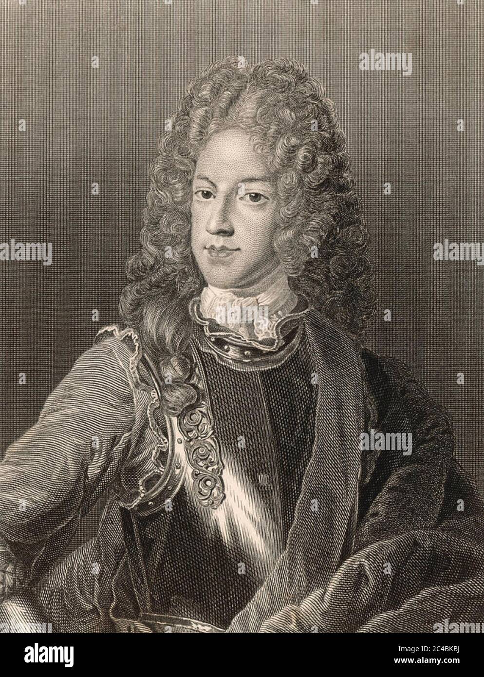 JAMES FRANCIS EDWARD STUART (1688-1766) The Old Pretender son of James II. about 1712.. Stock Photo
