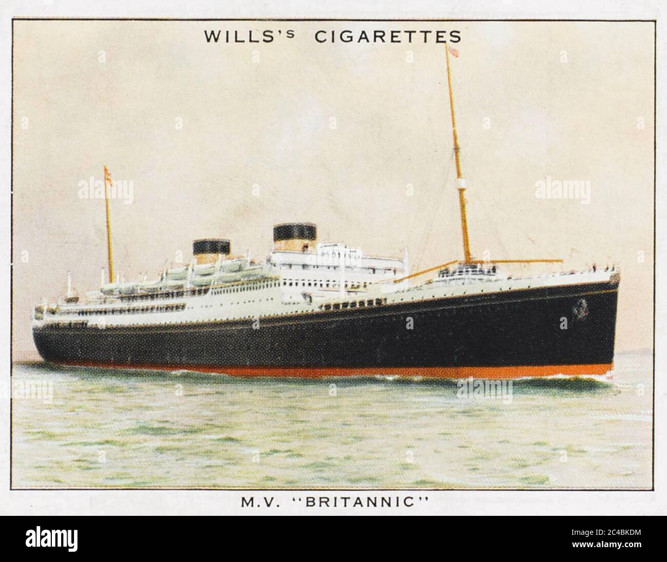 MV BRITANNIC White Star transatlantic ocean liner about 1934 Stock Photo
