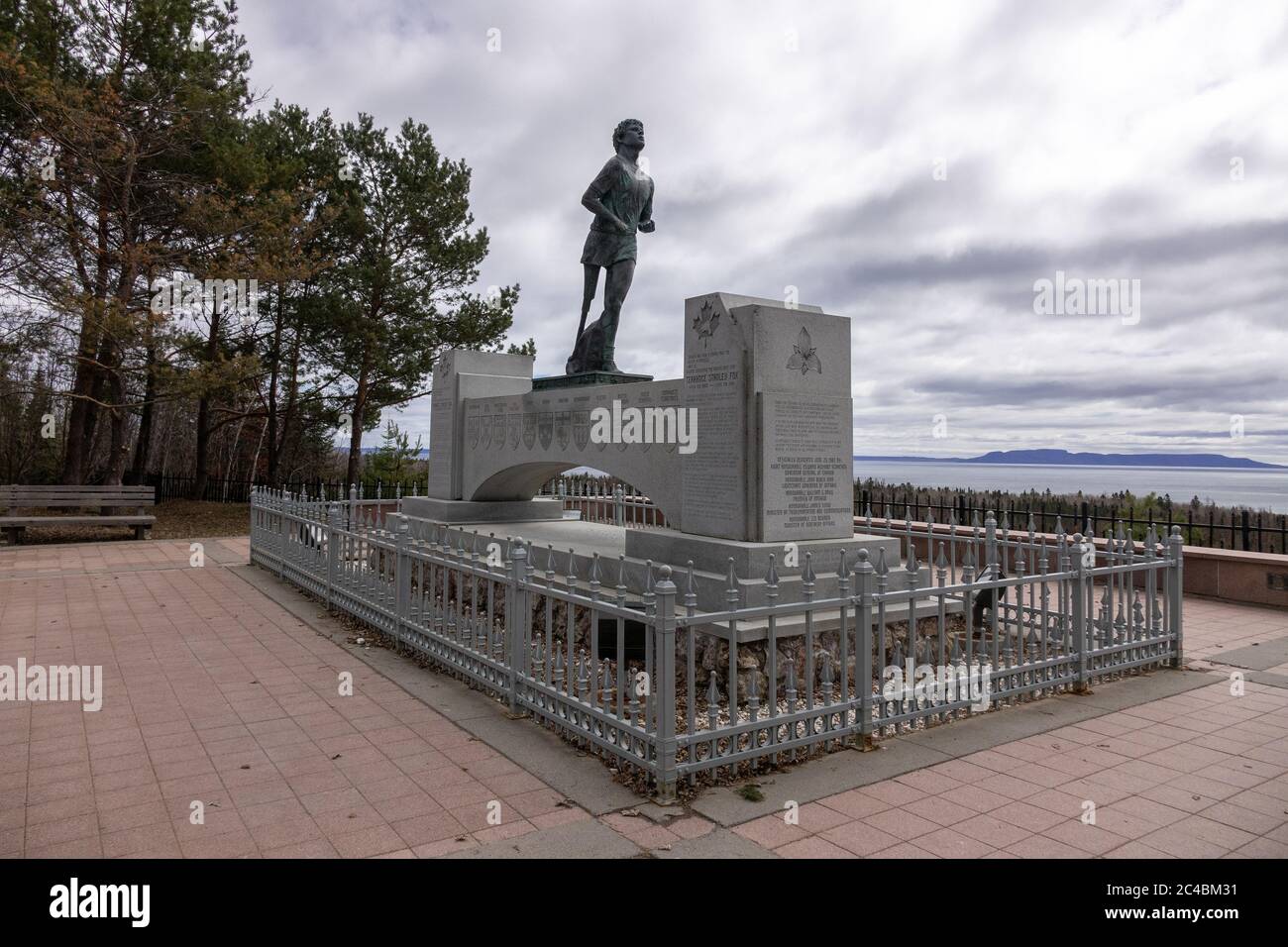 The Terry Fox Memorial On The Trans Canada Highway At Thunder Bay Ontario Canada Stock Photo