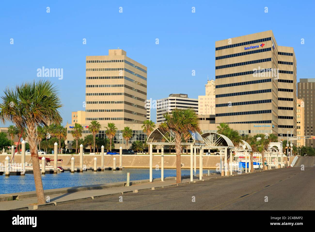 Waterfront skyline in Corpus Christi, Texas, USA Stock Photo Alamy