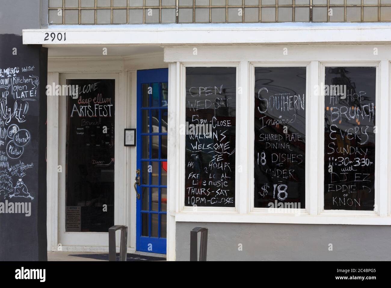 Restaurant, Deep Ellum District, Dallas, Texas, USA Stock Photo Alamy
