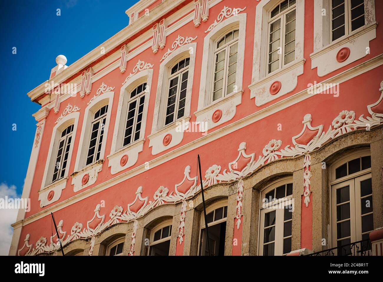 colorful spanish colonial architecture in the old town of Salvador, Brazil, Bahia, South America Stock Photo